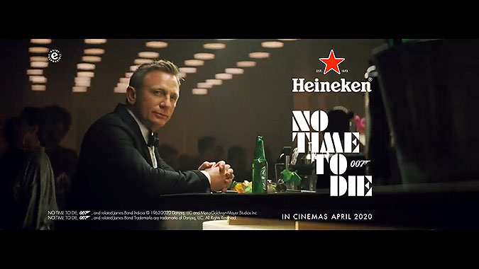 东莞品牌设计公司-喜力啤酒007电影借势广告 现实的邦德