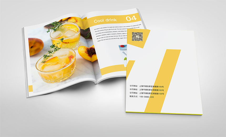 西式美食画册设计_美食宣传册设计制作
