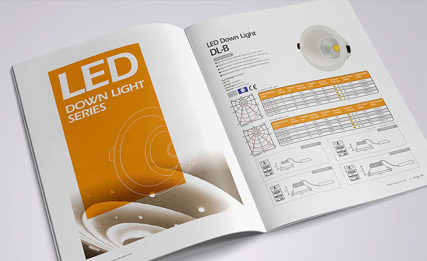 LED照明产品展会彩页设计案例欣赏